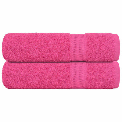 Vidaxl douchehanddoeken frogn 2 st 70x140 cm 360 g m² roze