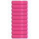 Toallas de baño Vidaxl 10 PCS 100x150 cm 360 g m² 100% de algodón rosa