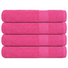 Asciugamani di sauna Vidaxl 4 ST 80x200 cm 360 g m² 100% di cotone rosa
