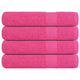 Toallas de sauna Vidaxl 4 st 80x200 cm 360 g m² 100% rosa de algodón