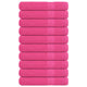 Toallas de sauna Vidaxl 10 st 80x200 cm 360 g m² 100% rosa de algodón