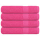 Toallas Vidaxl 4 ST 100x200 cm 360 g m² 100% rosa de algodón