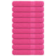Toallas Vidaxl 10 pcs 100x200 cm 360 g m² 100% rosa de algodón
