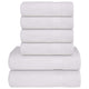 Vidaxl Conjunto de toallas de 6 piezas 360 g m² 100% de algodón blanco