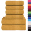 Vidaxl Set di asciugamani a 6 pezzi 360 g m² 100% di cotone colorato