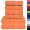 Vidaxl Set di asciugamani a 6 pezzi 360 g m² 100% cotone arancione