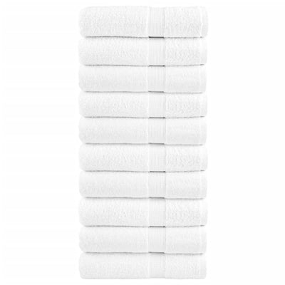 Vidaxl Asciugamani da bagno Solund 10 St 600 g m² 100x150 cm bianco