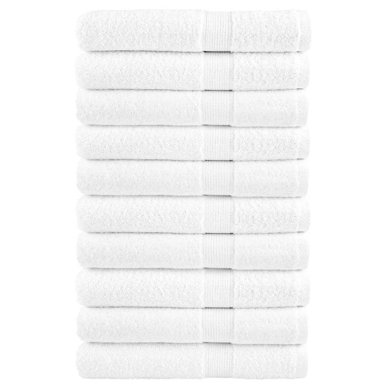 Asciugamani vidaxl solund 10 st 600 g m² 100x200 cm bianco