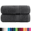 Vidaxl premium washandjes solund 2 stuks antraciet 30x30 cm 600 g m²
