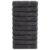 Asciugamani vidaxl solund 10 pezzi 600 g m² 50x100 cm Colore antracite