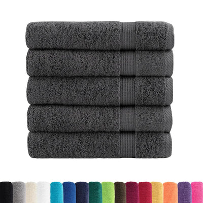 Asciugamani da bagno vidaxl solund 25 st 600 g m² 70x140 cm antracite