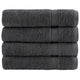 Toallas de baño Vidaxl Solund 4 PCS 600 g m² 100x150 cm antracita