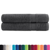 Vidaxl asciugamani solund 2 pezzi 600 g m² 30x50 cm Colore antracite