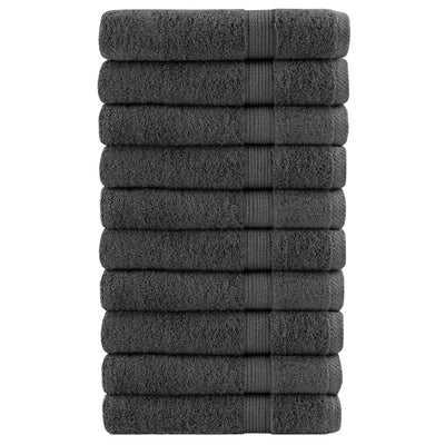 Vidaxl asciugamani solund 10 pezzi 600 g m² 100x200 cm Colore antracite