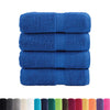 Vidaxl premium washandjes solund 4 stuks blauw 30x30 cm 600 g m²