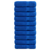 Vidaxl handdoeken solund 10 st 600 g m² 50x100 cm blauw