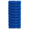 Vidaxl Asciugamani da bagno Solund 10 pezzi 600 g m² 70x140 cm blu