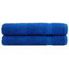 Asciugamani vidaxl solund 2 pezzi 600 g m² 100x200 cm blu