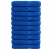 Vidaxl handdoeken solund 10 st 600 g m² 100x200 cm blauw