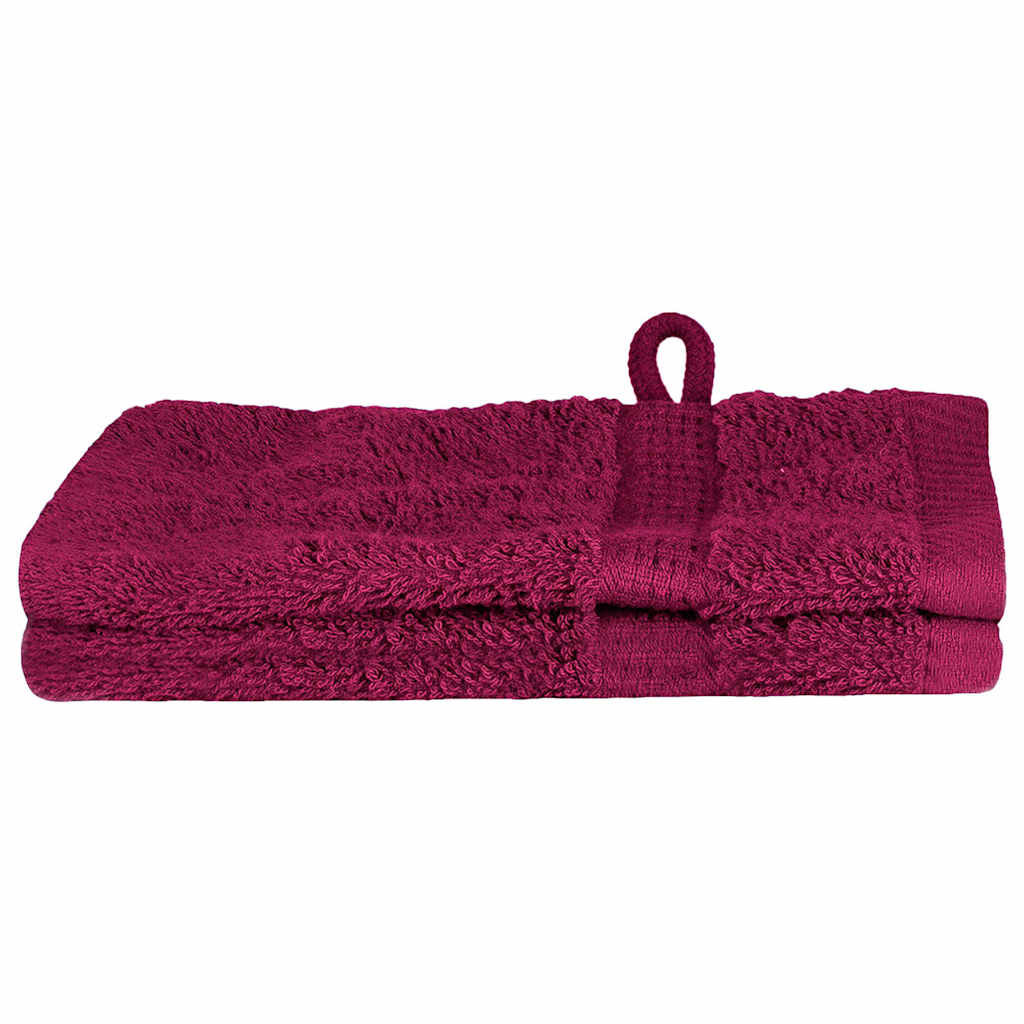 VidaXL toalla para invitados solund rojo burdeos 550 g/m²