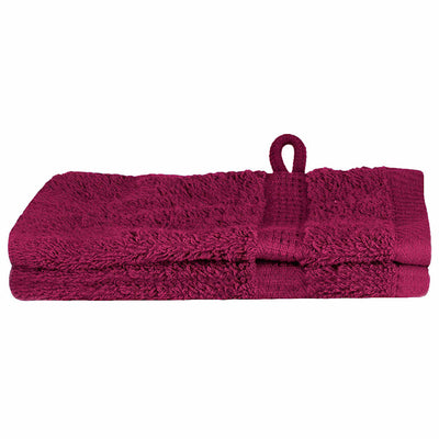 VidaXL toalla para invitados solund rojo burdeos 550 g/m²