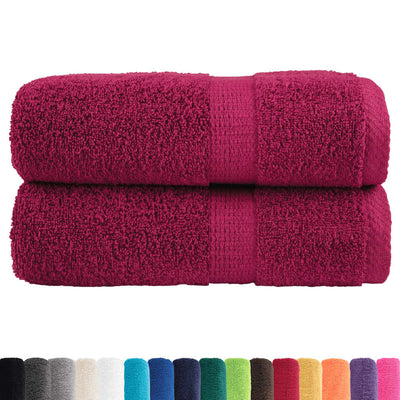 Vidaxl Guest Wipes Solund 2 pezzi 600 g m² 30x50 cm Bordeaux rosso