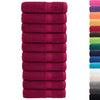 Vidaxl Asse asciugamani da bagno Solund 10 ST 600 G M² 70x140 cm Bordeaux rosso