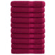 Toallas de sauna Vidaxl solund 10 pcs 600 g m² 80x200 cm Burdeos