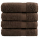 Vidaxl Bath towels Solund 4 pcs 600 g m² 70x140 cm brown