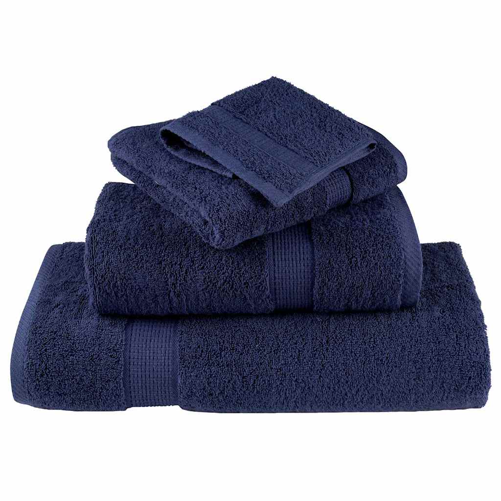 VidaXL toalla de invitados solund azul marino 550 gsm