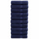 Asciugamani vidaxl solund 10 pezzi 600 g m² 50x100 cm blu marino