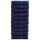 Asciugamani da bagno vidaxl solund 10 st 600 g m² 70x140 cm blu marino