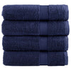 Vidaxl asciugamani da bagno solund 4 pezzi 600 g m² 100x150 cm blu marino