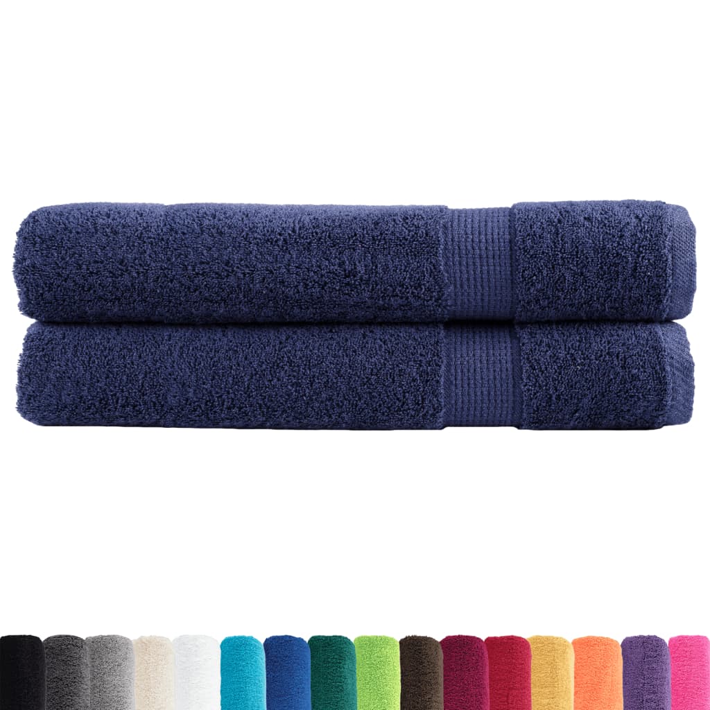 Vidaxl Sauna Shums Solund 2 pezzi 600 g m² 80x200 cm blu navy
