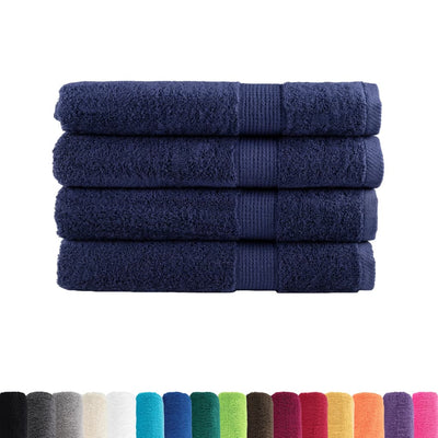 Vidaxl Sauna Cloths Solund 4 PCS 600 g m² 80x200 cm azul marino