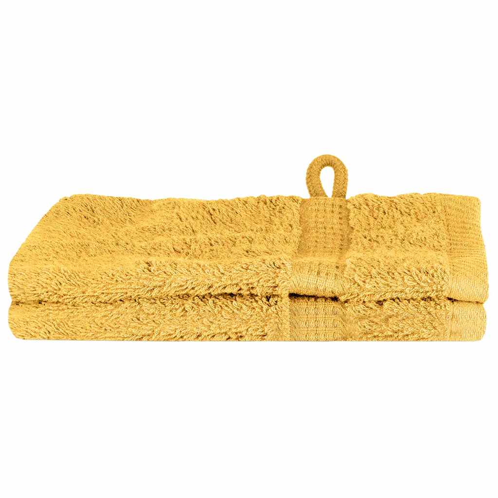 VidaXL toalla para invitados color oro 550 g/m²