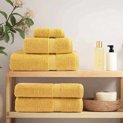 VidaXL toalla para invitados color oro 550 g/m²