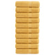 Asciugamani vidaxl solund 10 pezzi 600 g m² 50x100 cm colorato in oro