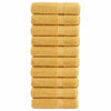 Vidaxl Asciugamani da bagno Solundio 10 ST 600 G M² 100x150 cm colorato in oro