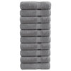 Asciugamani vidaxl solund 10 pezzi 600 g m² 50x100 cm grigio