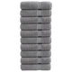 Toallas de baño Vidaxl Solund 10 PCS 600 g m² 100x150 cm de gris