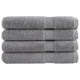 Vidaxl asciugamani solund 4 pezzi 600 g m² 100x200 cm grigio