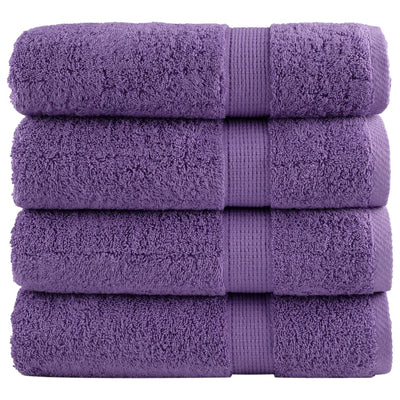 VIDAXL ASCOLLI DA BACCHI SOLUND 4 PCS 600 G M² 70X140 CM Purple