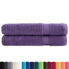 Asciugamani vidaxl solund 2 pezzi 600 g m² 100x200 cm viola