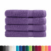 Asciugamani vidaxl solund 4 pezzi 600 g m² 100x200 cm viola