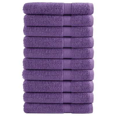 Toallas Vidaxl Solund 10 st 600 g m² 100x200 cm morado