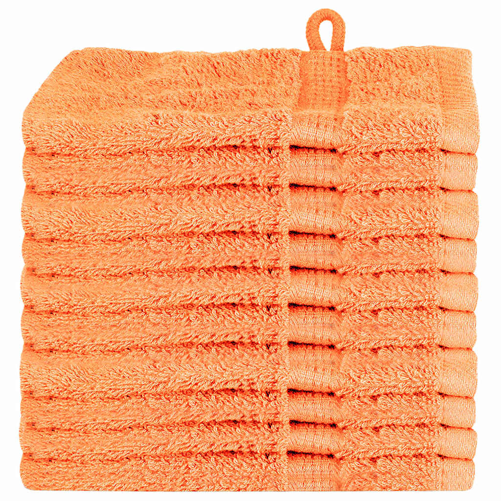 VidaXL toalla para invitados color naranja 550 g/m²