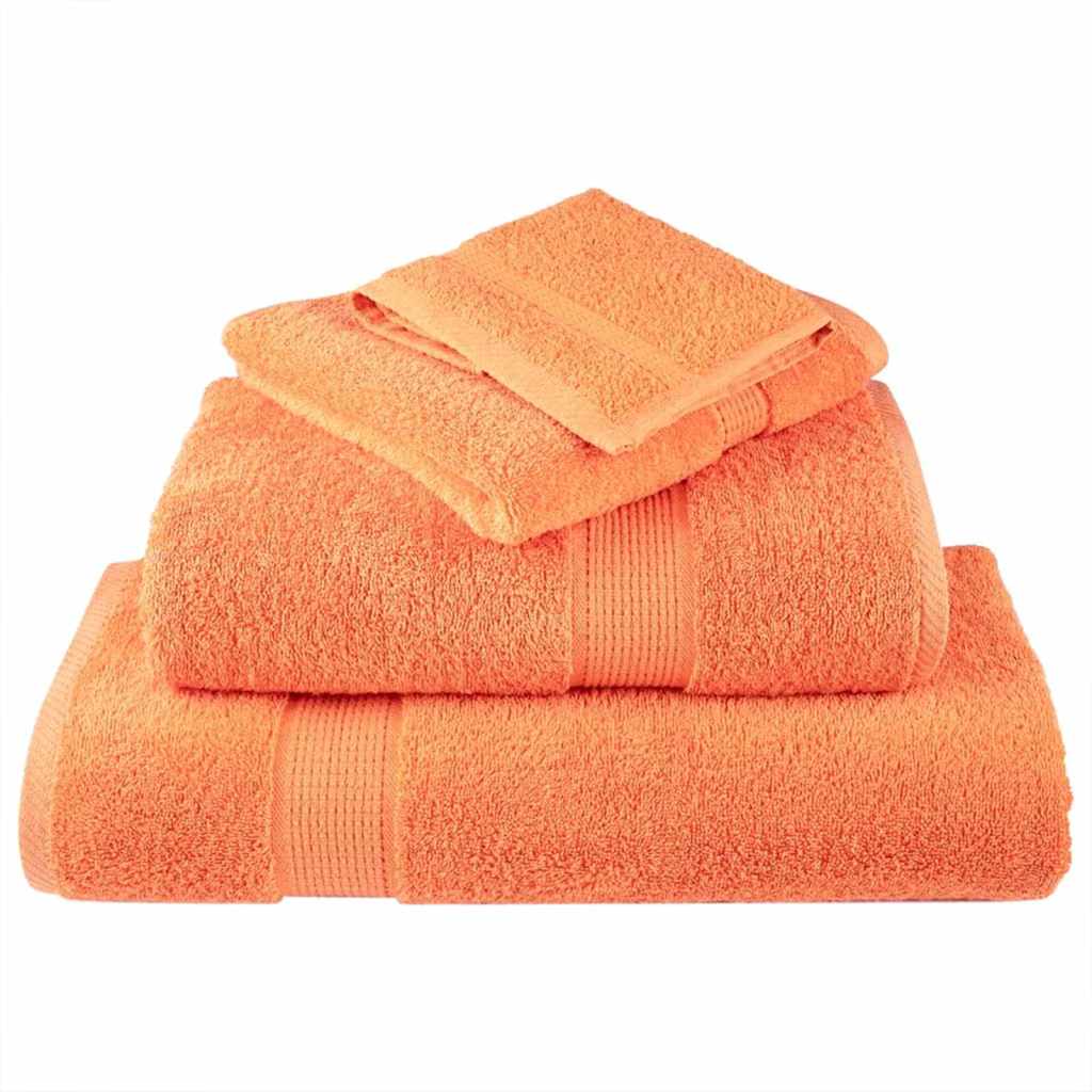 VidaXL toalla para invitados color naranja 550 g/m²