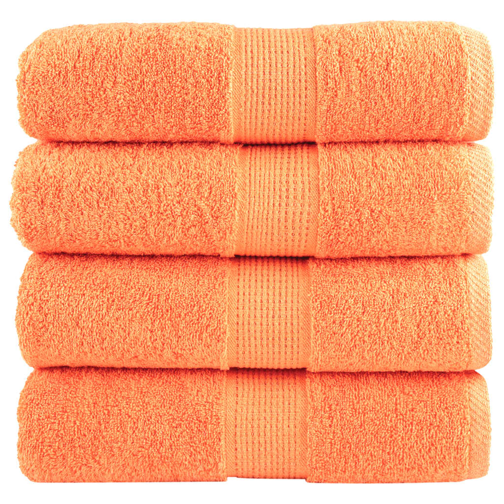 Vidaxl Guest Wipes Solund 4 pezzi 600 g m² 30x50 cm arancione