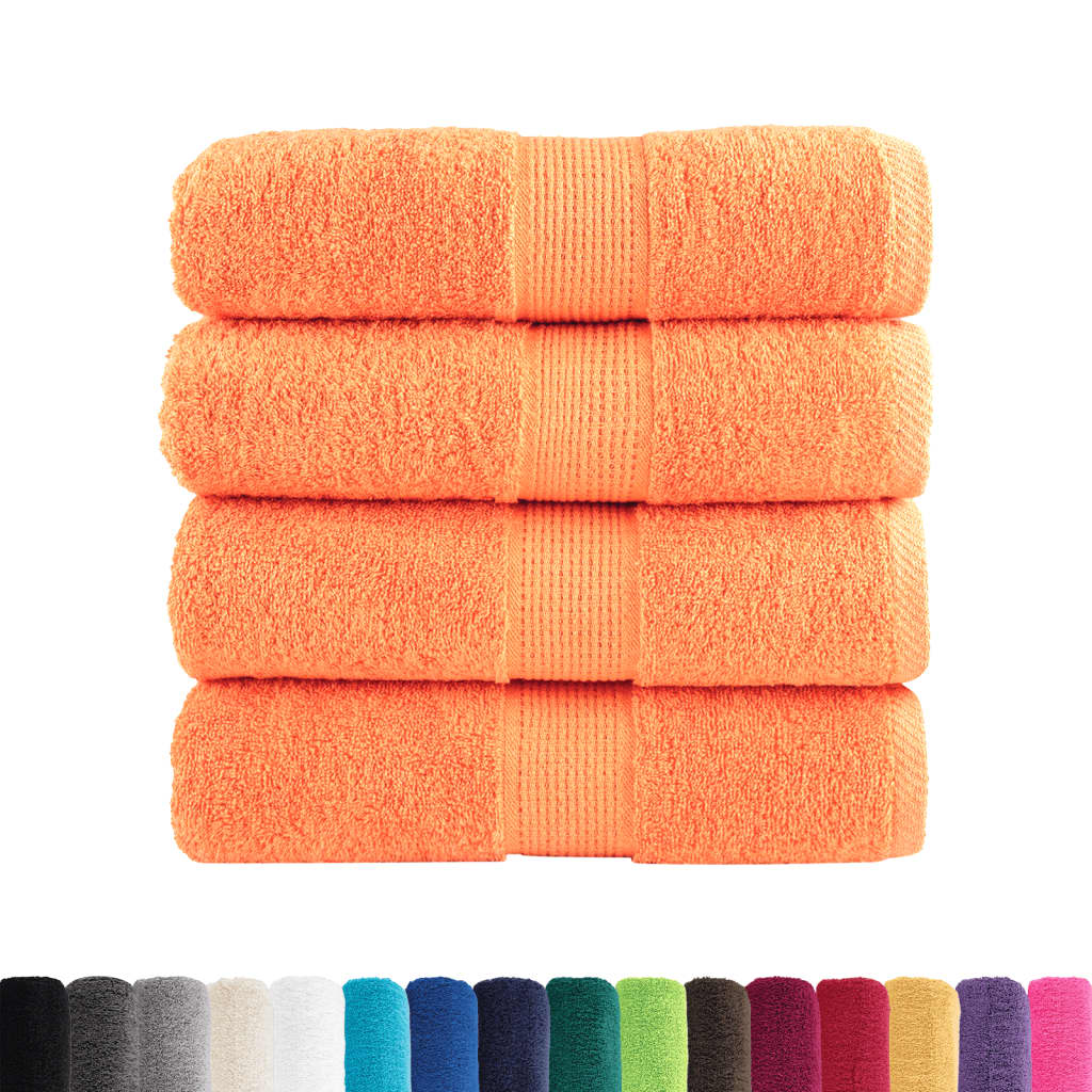 Vidaxl Guest Wipes Solund 4 pezzi 600 g m² 30x50 cm arancione